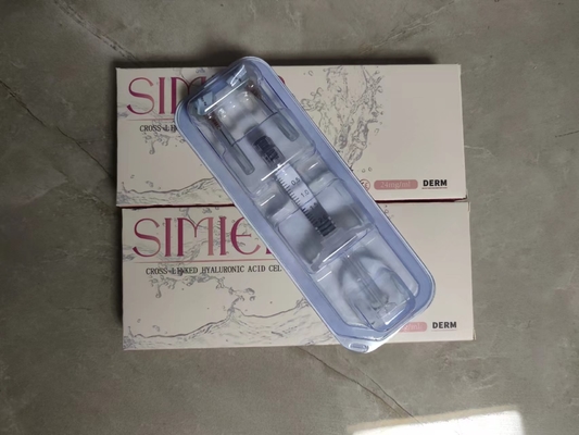 पारदर्शी त्वचा होंठ चेहरे त्वचा भराव 24mg/Ml Hyaluronic एसिड इंजेक्शन