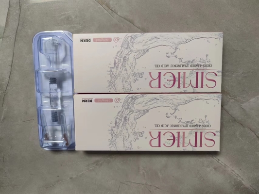पारदर्शी त्वचा होंठ चेहरे त्वचा भराव 24mg/Ml Hyaluronic एसिड इंजेक्शन