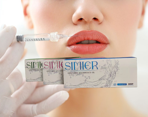 महिला त्वचीय होंठ भराव क्रॉस लिंक्ड Hyaluronic एसिड 2ml HA बॉडी फिलर