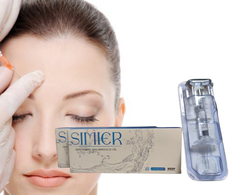चेहरे के लिए 20mg/Ml Gel Hyaluronic Acid Filler Injections SFDA अनुमोदित