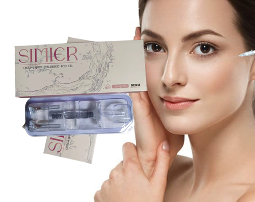 चेहरे के लिए 20mg/Ml Gel Hyaluronic Acid Filler Injections SFDA अनुमोदित